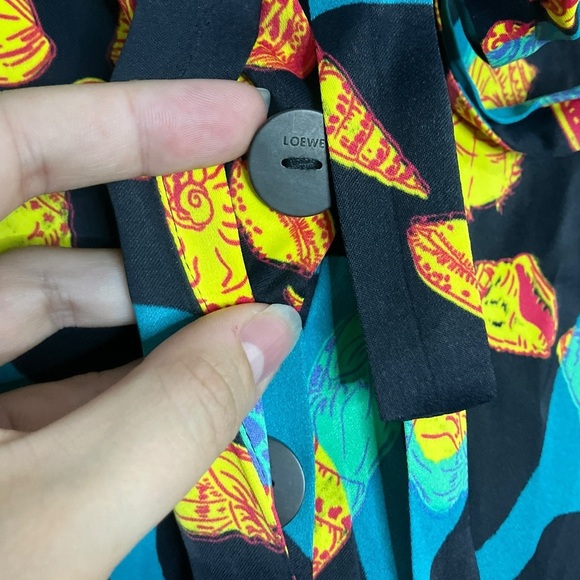 LOEWE x Paula's Ibiza Shell Print Pull-On Trousers L - Picture 4 of 11